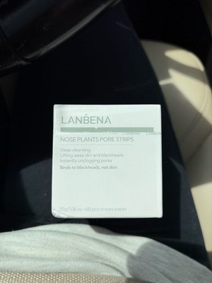 LANBENA Nose Plants Pore Strips Blackhead Remover 30g + 60 Pcs Paper