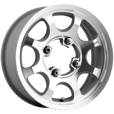VISION 351 Flow ATV 4 Rim 15X7 4X136 Offset 38 Machined (Quantity of 1)