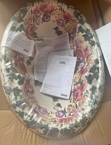 NEW Kohler Peonies and Ivy SINK K-14170-PS-96 Cantata Artist Edition
