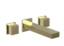 Phylrich 291-59/003 Stria 2 1/2" Polished Brass Wall-Mounted Tub Filler