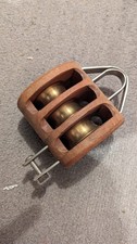 Yacht Boot YACHTBLOCK 4000 daN , drei Scheiben, Teak, NEU