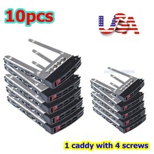 Lot of 10 SuperMicro SB16105 2.5" SAS/SATA Server Hard Drive SSD Caddy Tray