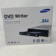 Samsung SH-224 S-ATA 24X Internal DVD Writer Drive - Open Box Never Used