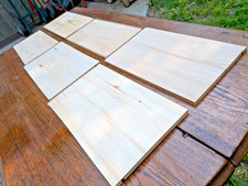 6 thin Antique Old Growth Poplar Wood Lumber Craft