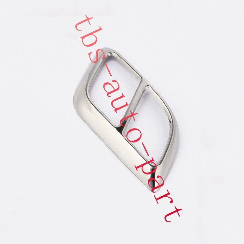 Ajuste para Lincoln MKX 2016-18 parachoques trasero de acero inoxidable tubo de escape marco de ajuste Foto 4 de 4