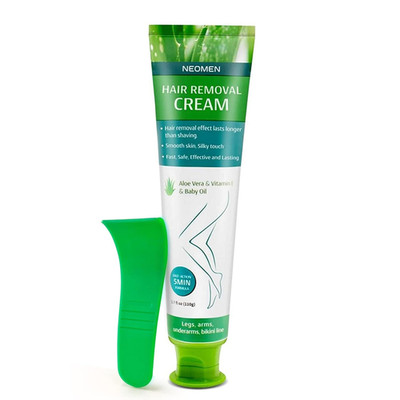 Hair Removal Cream for Men & Women: Painless Depilatory for Sensitive Skin & Int