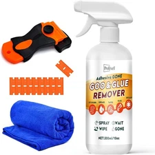 Adhesive Remover Goo & Glue with Plastic Scraper Sticker for... 