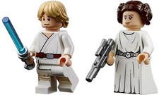 LEGO Star Wars Luke Skywalker y Princesa Leia Minifiguras 75159 75301 Una Nueva Esperanza