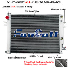 Upgrade 4 Row Radiator For 2013-2018 2016 2017 Ram 2500 3500 4500 6.7l L6 Diesel