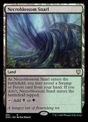 mtg magic Necroblossom Snarl Commander Phyrexia FRENCH vf fr Lacis necrofleur