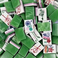 American Mahjong Game Set, 160 Jade Layered Mah Jong Tiles Free delivery