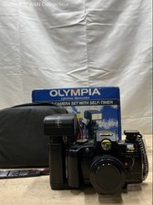 Vintage Olympia DL-1000 35mm Film Camera Set With Flash and Case
