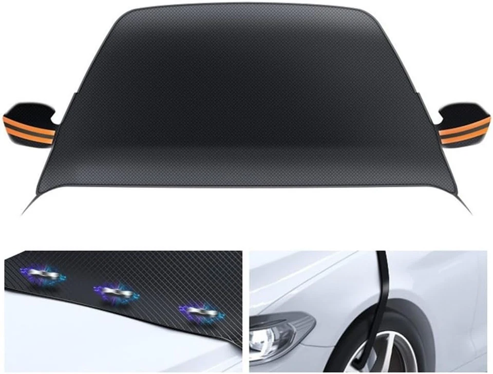 Car Windshield Snow Cover Sun Shade Winter Dust Rain Ice Frost Guard Protector Foto 2 de 4