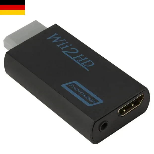 Nintendo Wii to HDMI Adapter Converter Full-HD TV 1080p HDMI Cable NEW - Bild 3 von 4