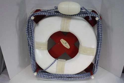 Vintage Nautical Ring Life Preserver 16” Diameter. Nautical Decor Swimming Pool