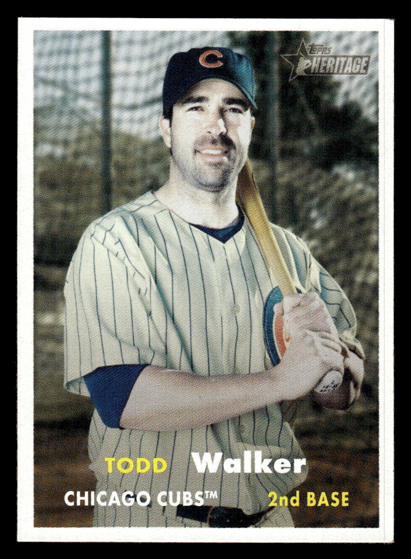 2006 Topps Heritage #34 Todd Walker Card Chicago Cubs