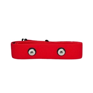 FITCENT Moniteur de fréquence cardiaque Sangle de remplacement de poitrine réglable M à XXL, rouge