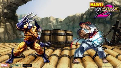 Marvel wolverine ryu video games vs capcom 2 game Custom Gaming Mat Desk 7908