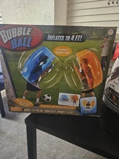 *Damaged Box*  Bubble Ball - 4ft Inflatable Wearable Ball - Blue New!