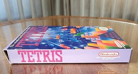 Vintage 1989 TETRIS Game w Box Nintendo NES REV-A Russian Building Block Puzzle