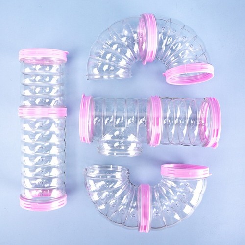 Clear Hamster Cage Pipes Guinea Pig Movement Tunnel for Small Pets - Photo 11/14