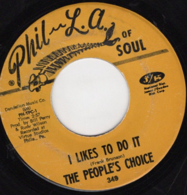 The People's Choice   I Likes To Do It 1971 Phil-LA of Soul  Northern Soul VG