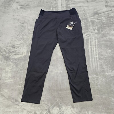 outdoor research zendo Pants womens large pull on black outdoor hiking 300865
