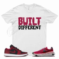White BUILT T Shirt for N Overbreak SP Air 1 Low SE Dark Beetroot