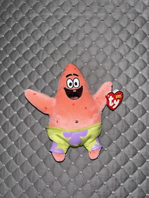 Patrick Starfish Best Day Ever Beanie Baby Spongebob Stuffed 