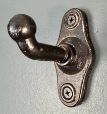 Cast Iron Wall Hook Rustic Black Coat Hat Towel Hanging Heavy Duty