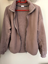 H&M Sports Womens Pink Fleece Jacket M