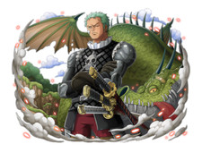 Zoro Weatherproof Anime Sticker 6" Car Decal