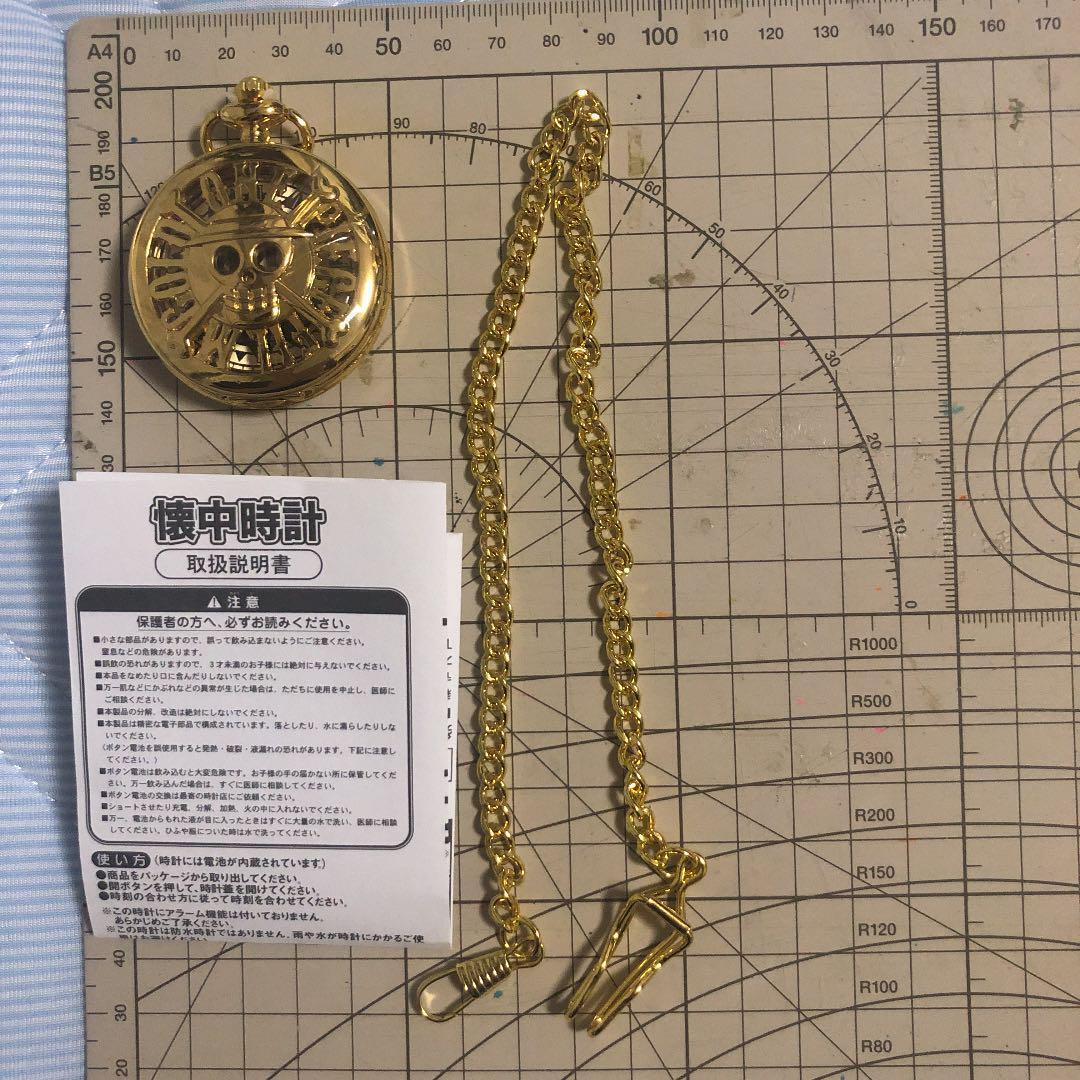 One Piece Film Gold pocket watch set all 2 types Compass ver Pirate flag  ver JP