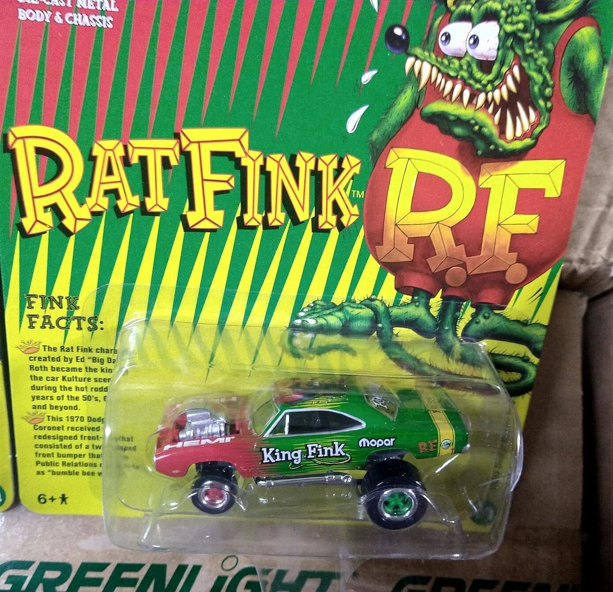 JOHNNY LIGHTNING 1:64 - Rat Fink 1970 Dodge Super Bee Zinger | eBay