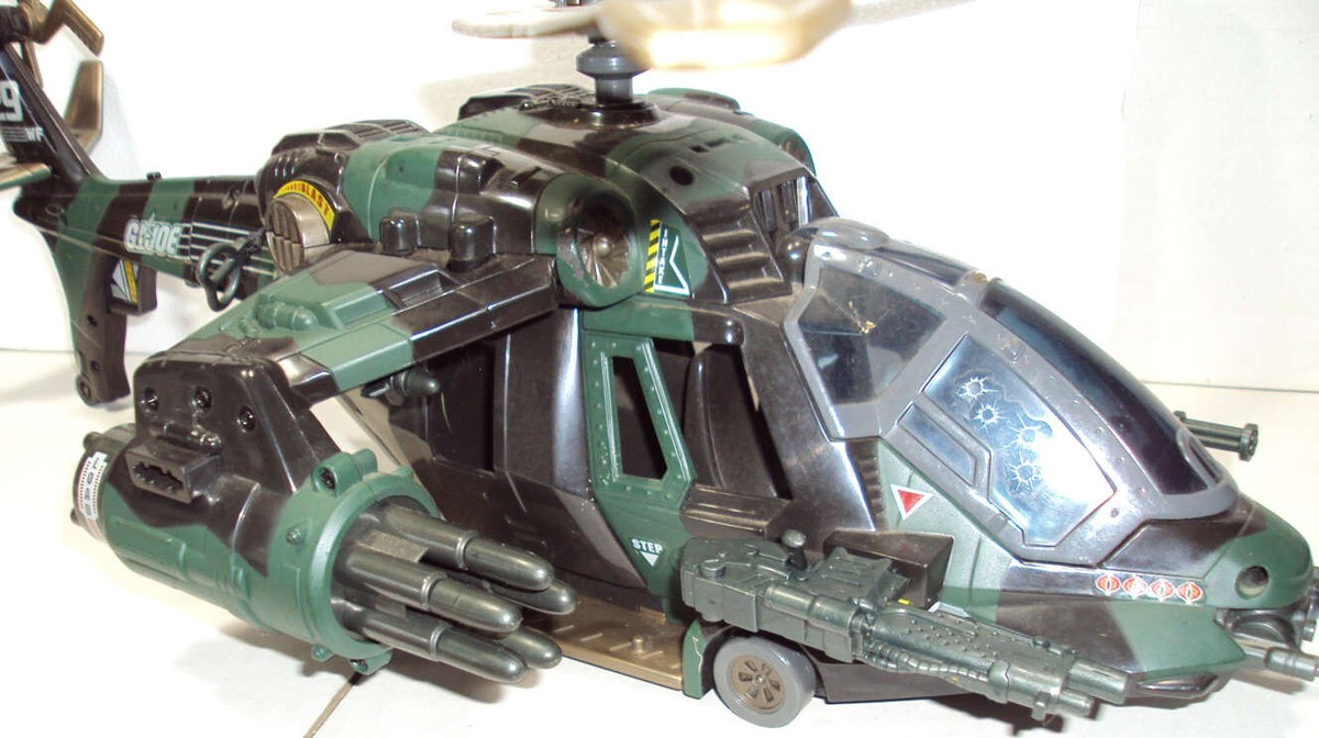 GI Joe Vs Cobra Night Attack Helicopter Chopper Vehicle 2002