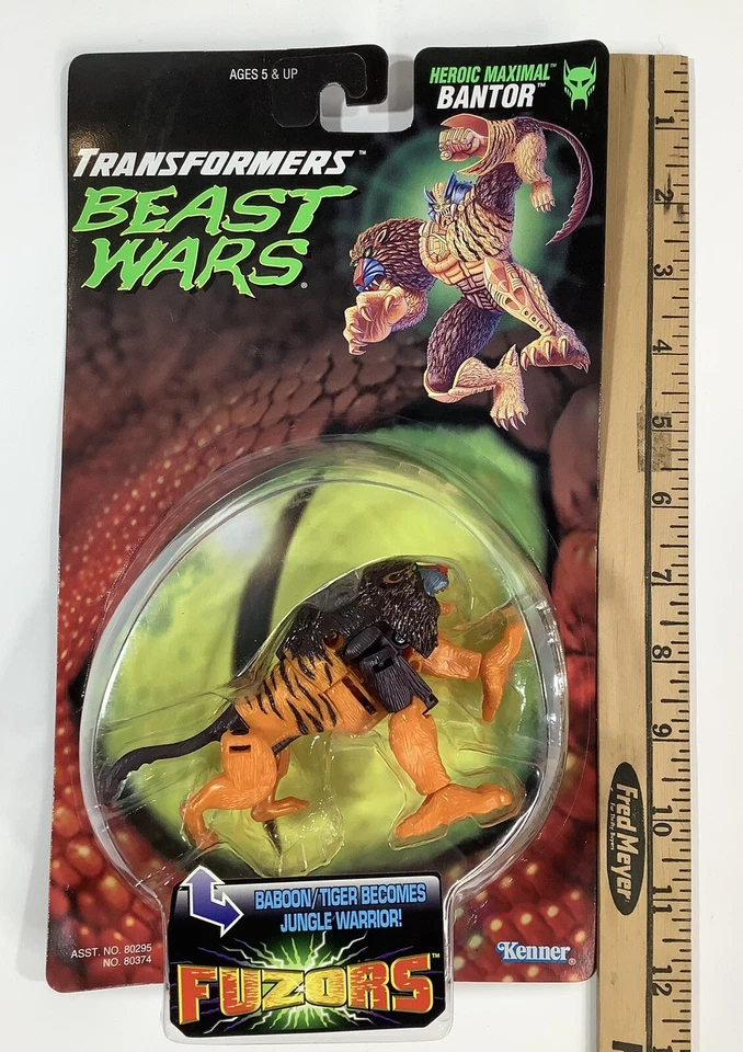 KENNER 90s Transformers Beast Wars Fuzors Bantor Action Figure Toy SEALED - Image 4 of 4