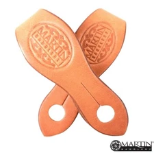 Martin Saddlery Slobber Straps Medium Size Natural Skirting Leather Made in USA 