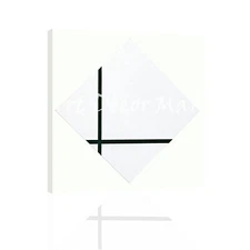 Composition With Two Lines - - CANVAS OR PRINT WALL ART