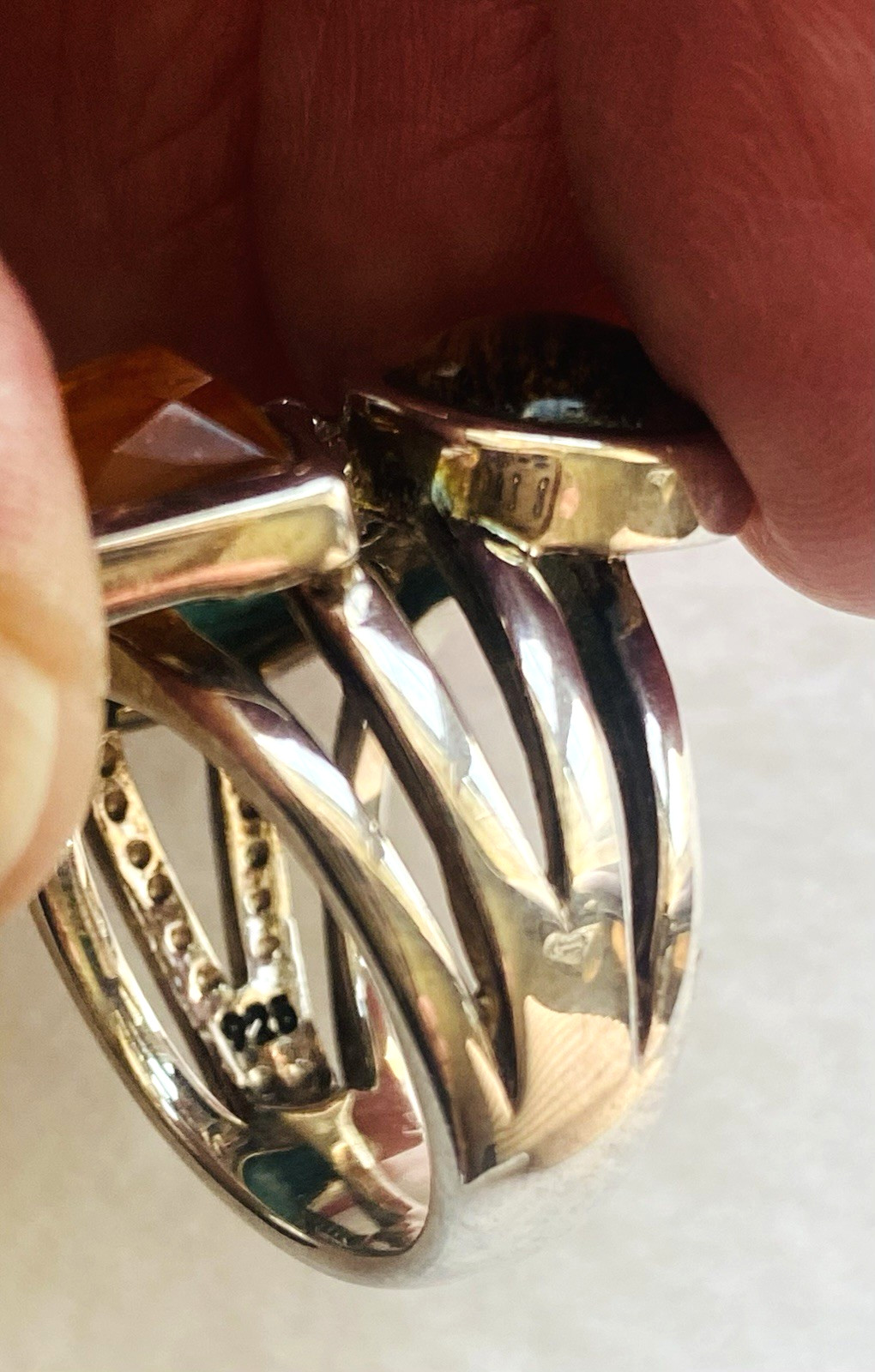 Barre Sterling Silver Statement Ring Turquoise Ci… - image 10