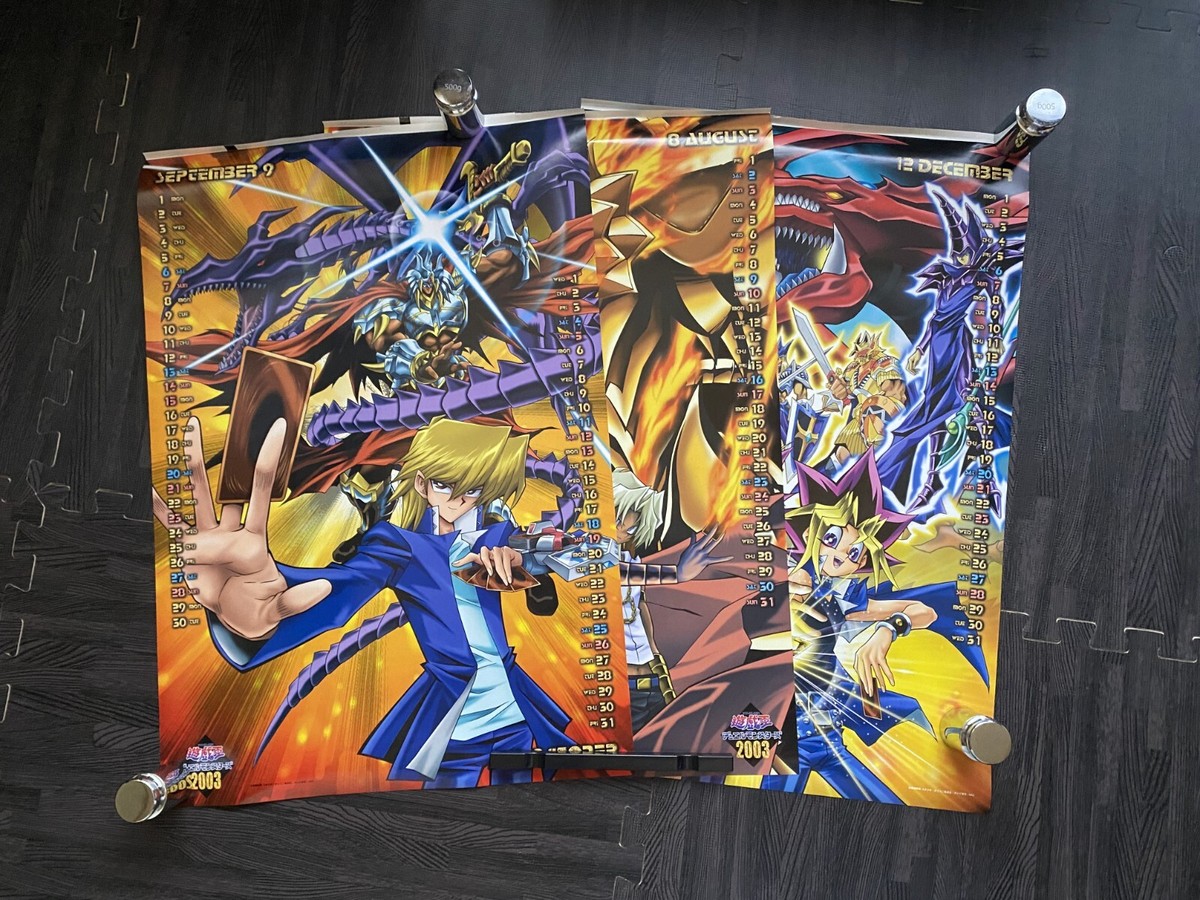 Yu Gi Oh poster 3SET calendar 2003 Kazuki Takahashi A2 420