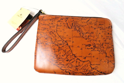 PATRICIA NASH: CASSINI WRISTLET / STORAGE / COMP CASE. NAVY/RUST. ORG$79 NOW $59