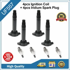 Set of 4 Ignition Coil & Spark Plug For 2007-2017 Jeep Compass Patriot 2.0L 2.4L