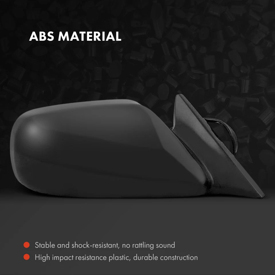 Espejo retrovisor eléctrico lateral derecho con calefacción liso negro 5 pines para Toyota Solara 99-03 Foto 3 de 4