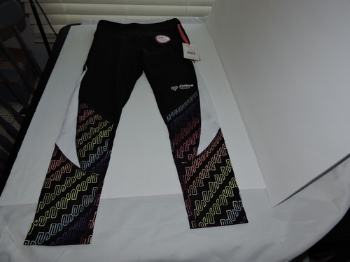 Justice Girls Large leggings rainbow colors color block - Picture 2 of 4