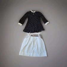 Tuth of California two-piece blue floral dress for girls size 5