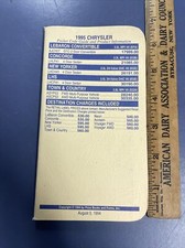 Rare Vintage 1995 Chrysler Car Salesperson Sell From Stock Facts And Prices Book