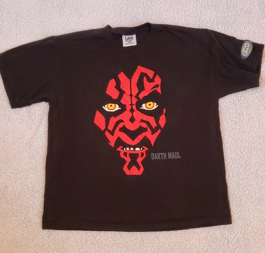 トップス Subciety STAR WARS Darth maul tee XL Vintage Star Wars Darth Maul Shirt Lee Sports Black Red XL Mens