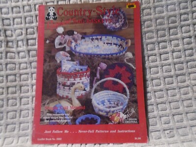 BASKET PATTERNS Rugpoint RAG BASKETS Country Style COIL METHOD