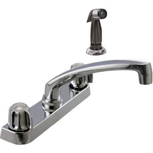 Gerber Style Kitchen Faucet Chrome Two Handle With Spray - Bild 1 von 1