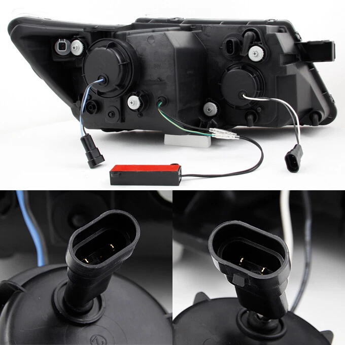 Faros proyectores de señal LED tubo de luz DRL negro para Dodge Journey 2009-2020 Foto 2 de 4